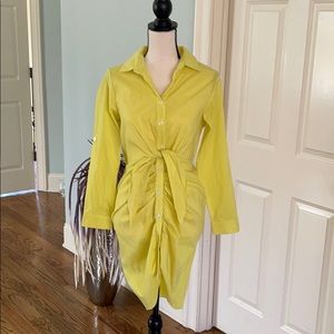 Yellow Shirt Dress